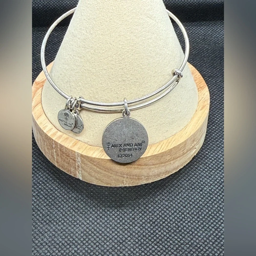 Alex and Ani Silver Charm Bracelet ‘Because I Love You’